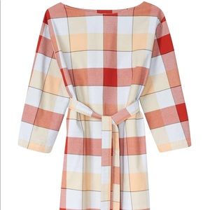 COPY - Kowtow stance dress in check, medium new with tags